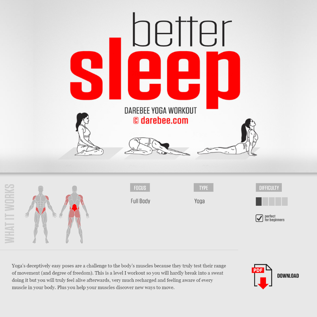PreGaming: DAREBEE Better Sleep Yoga Workout 