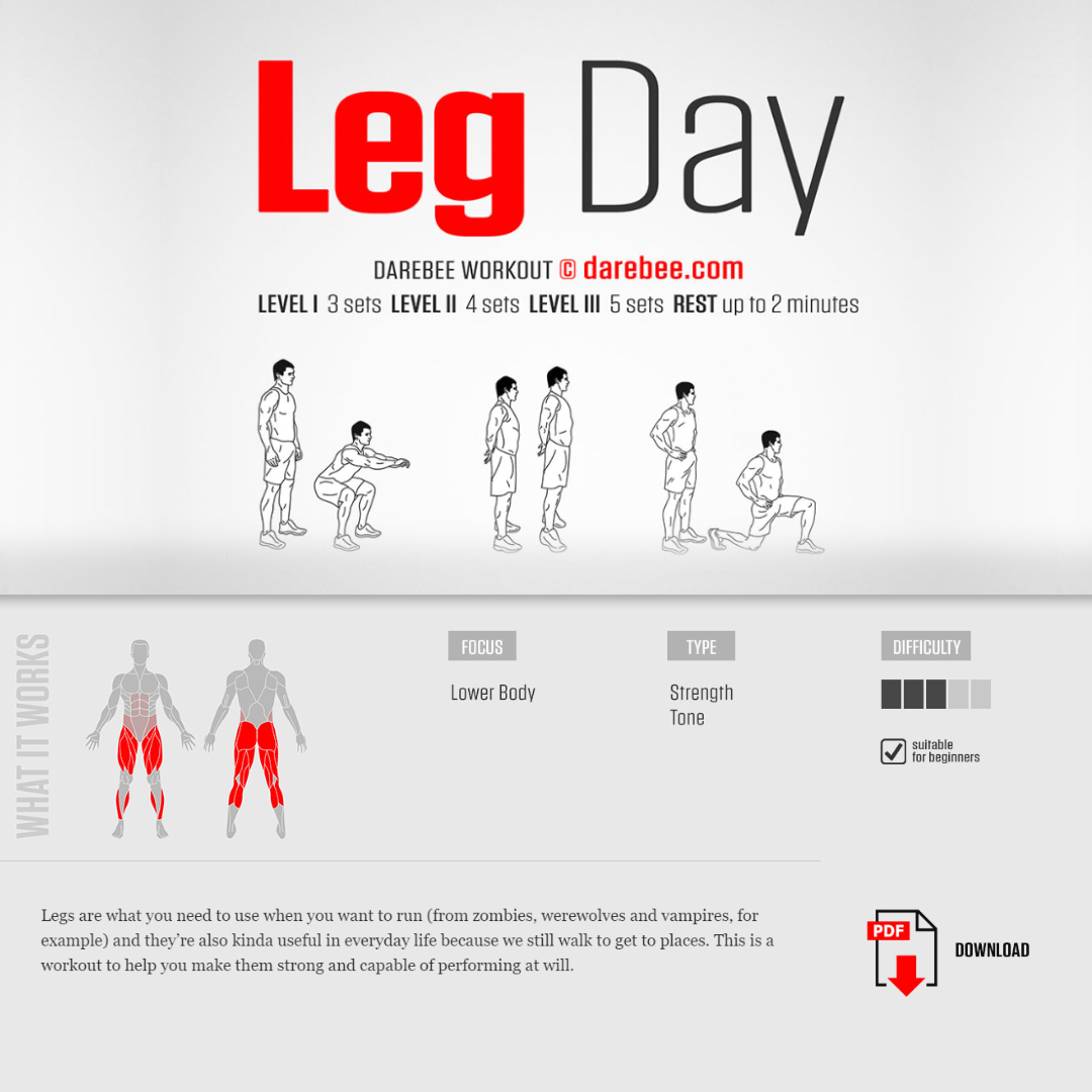 #PreGaming: DAREBEE Leg Day Workout