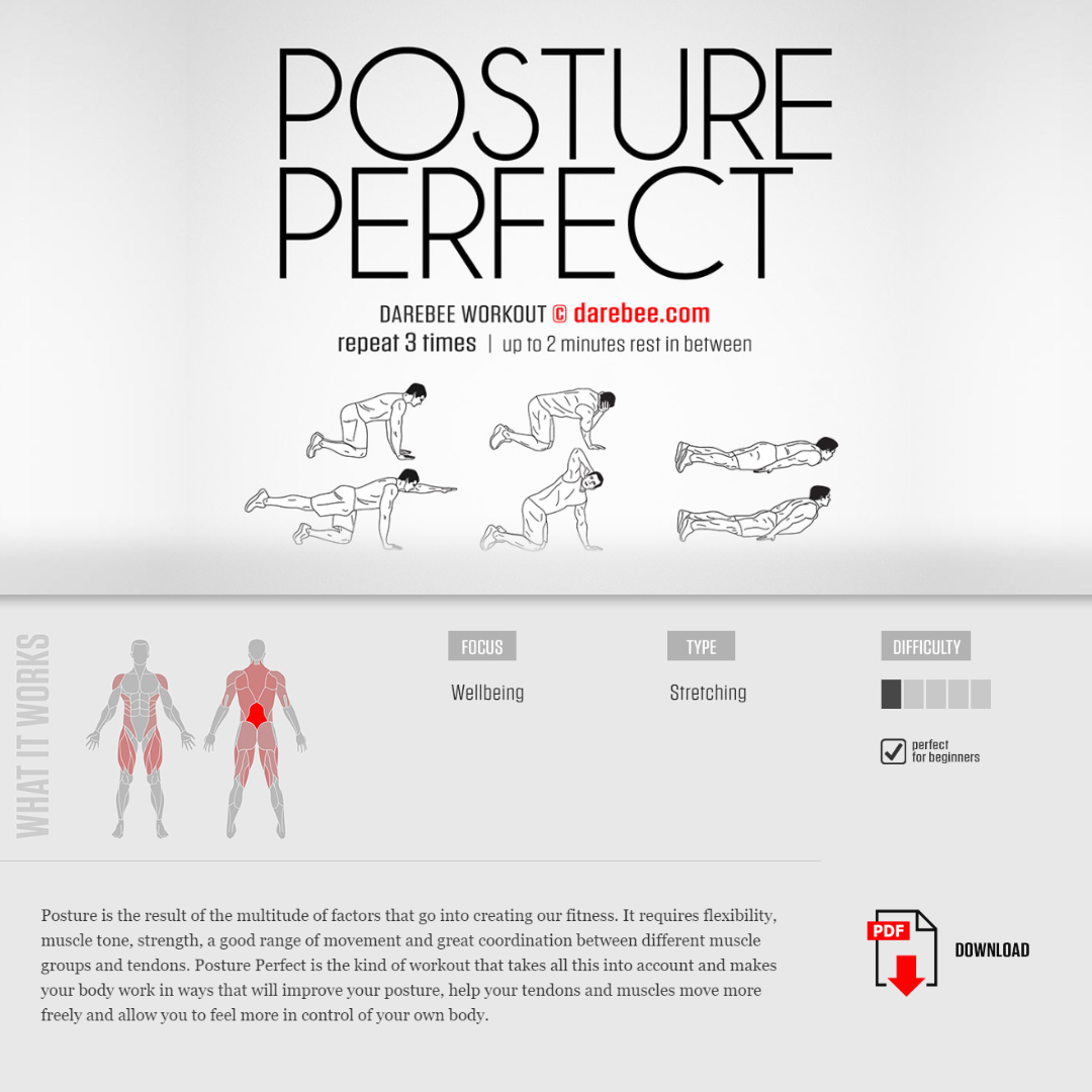 #PreGaming: DAREBEE Posture Perfect Workout