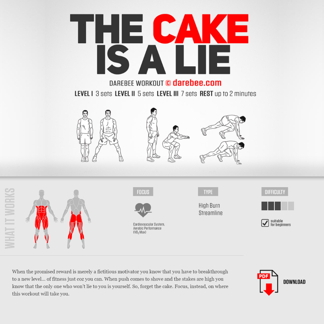 #PreGaming: DAREBEE The Cake Is A Lie Workout